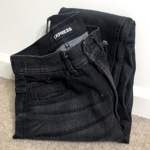Express High Rise Black Denim Jeans